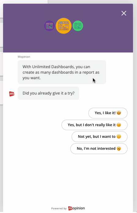 Unlimited dashboards survey