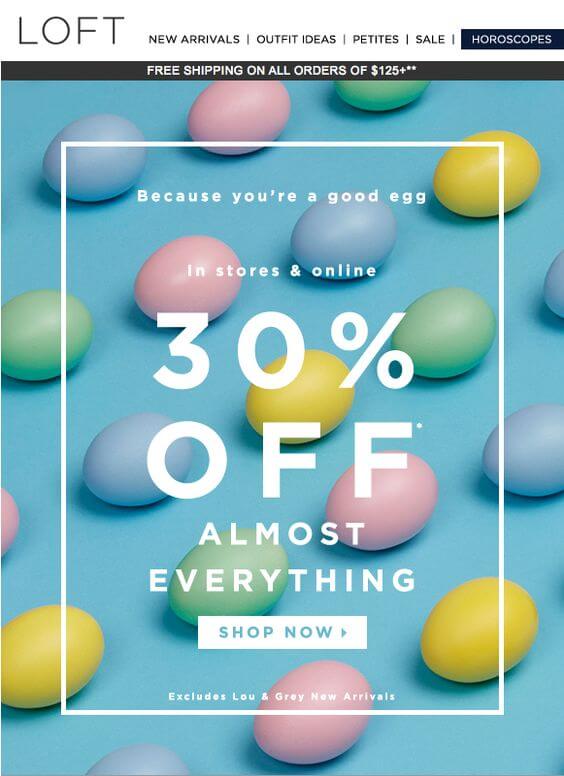 Email marketing emails in retail