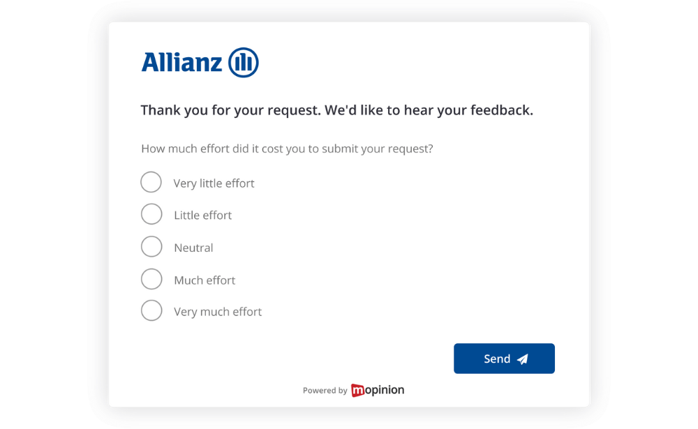 Allianz CES customer experience metric