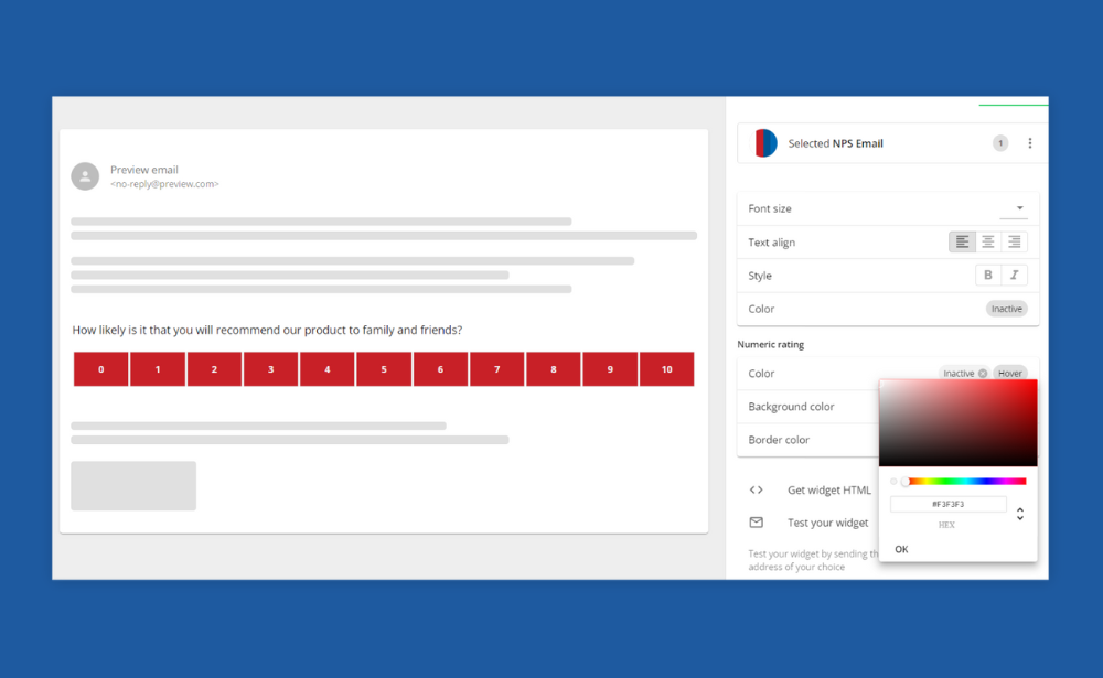 Brand your email surveys