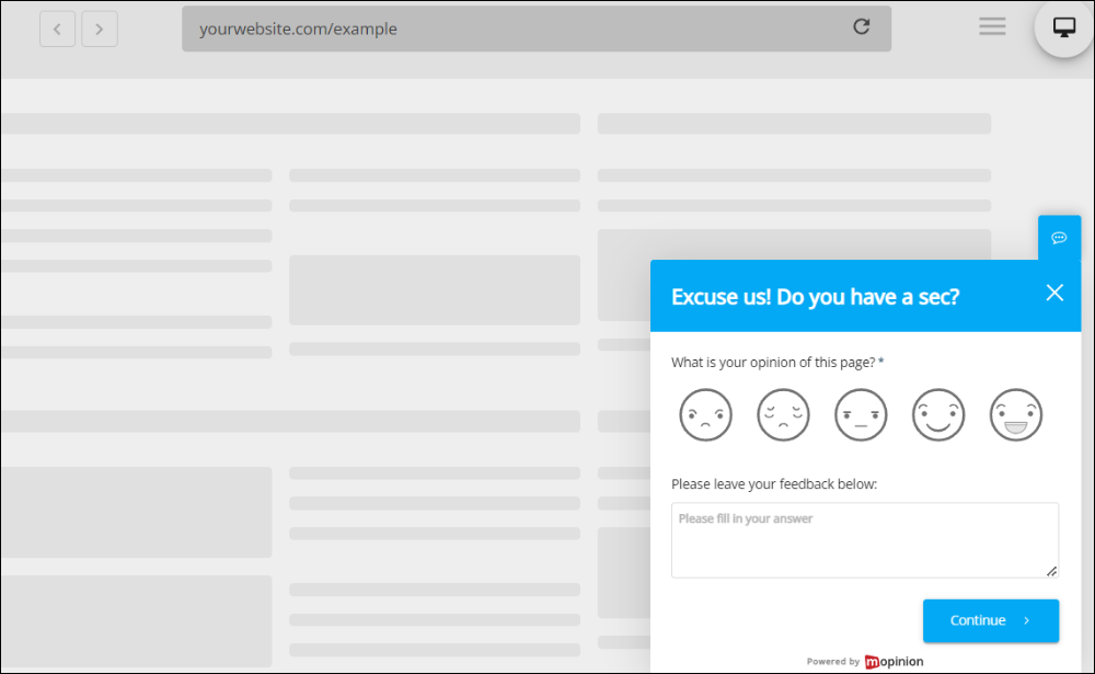 Content feedback template