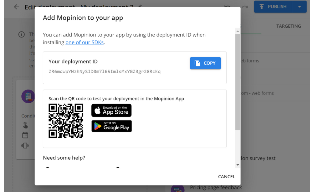 Copy deployment code