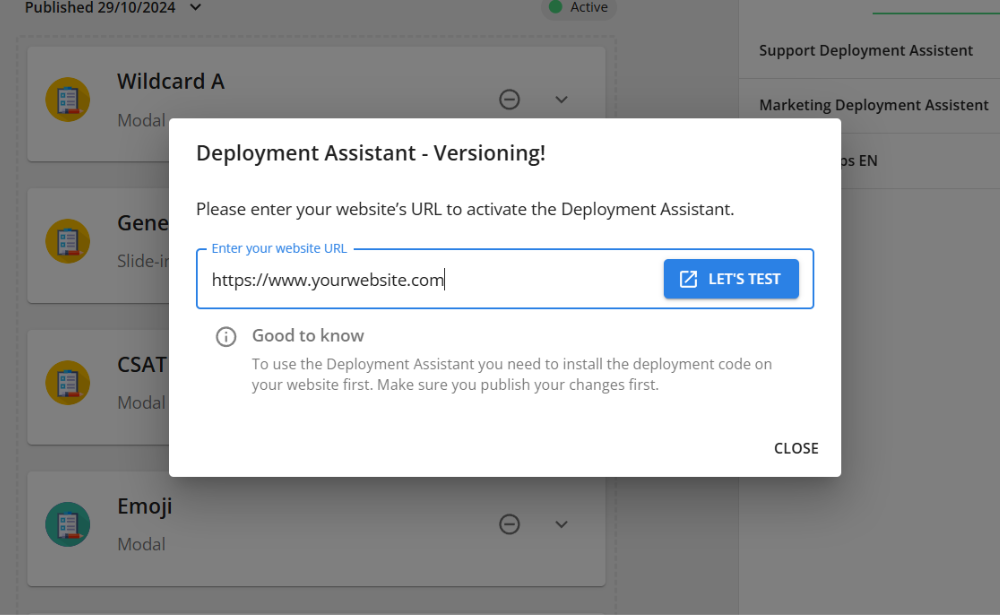 Deployment Assistant