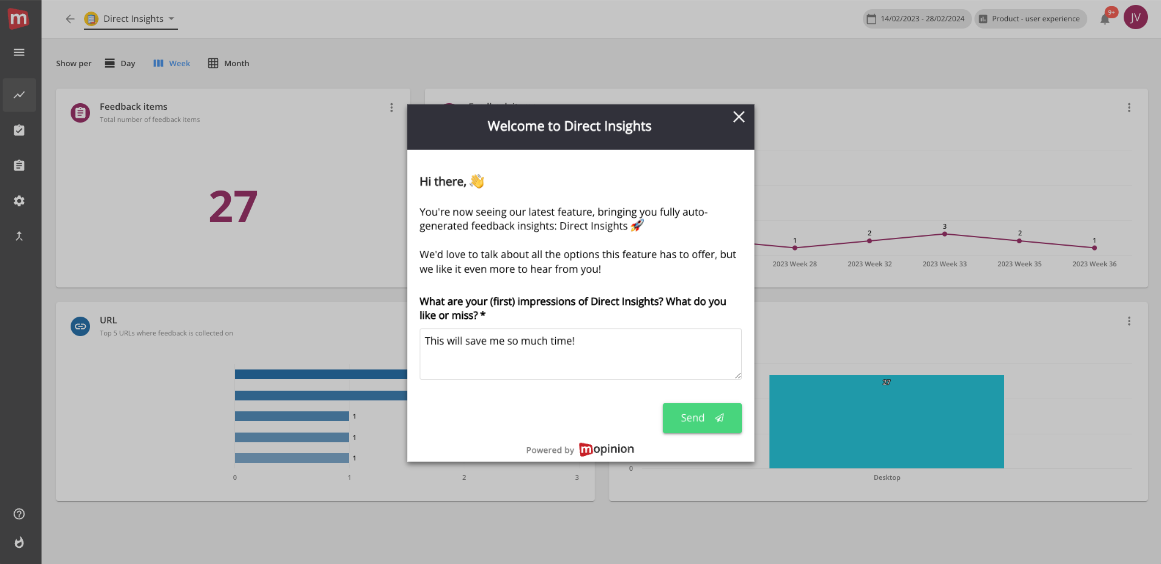 Direct Insights feedback