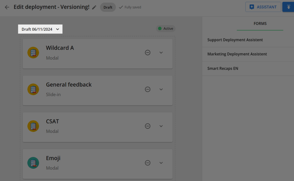 Deployment Versioning - Draft or Published