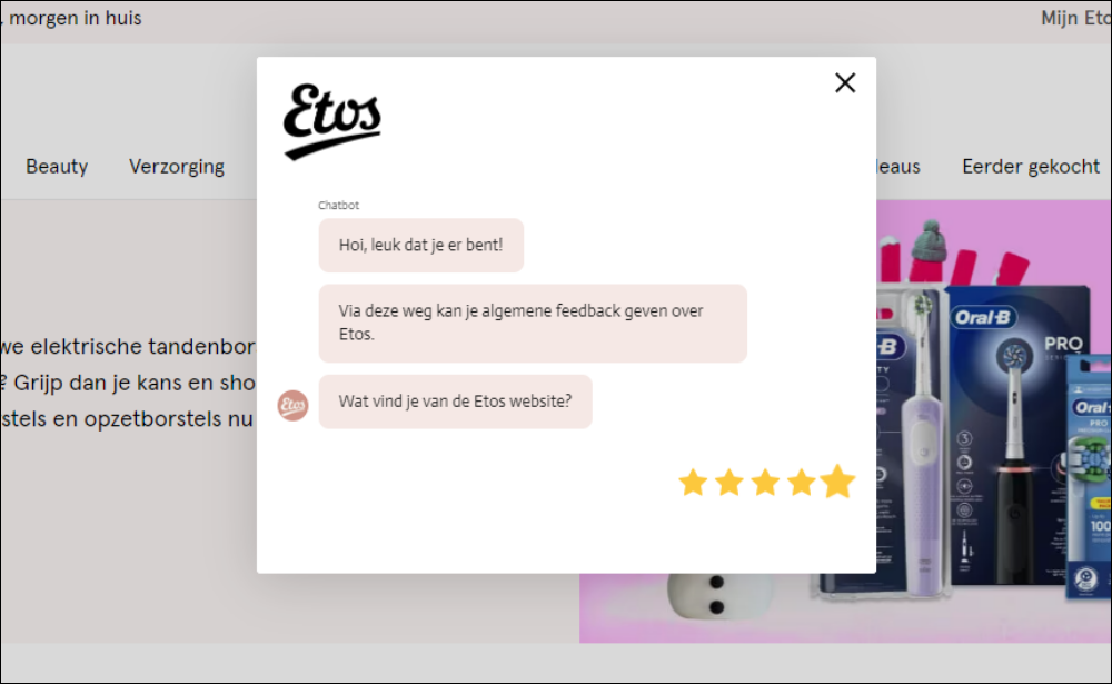 Etos conversational feedback form