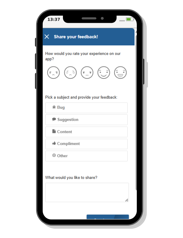 App feedback examples - General feedback