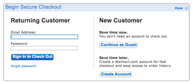 Mopinion: 5 UX Strategies to Reduce Shopping Cart Abandonment - Guest Checkout