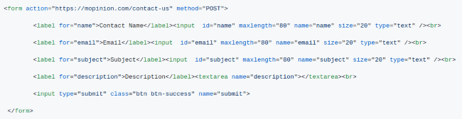 July Product Update: brand new survey flow, single sign-on, Salesforce integration and more - html form example