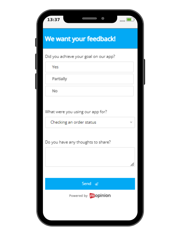 goal completion rate customer feedback template