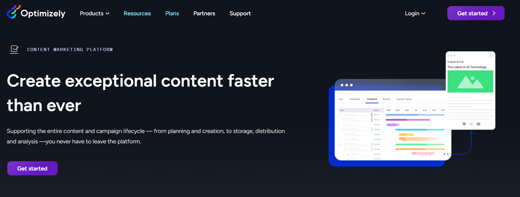 Optimizely - A/B and split testing tools