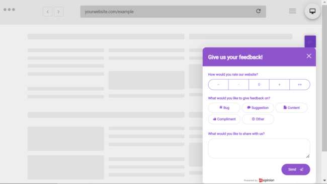 Mopinion: Free Templates for Customer Experience Surveys - Customer Feedback Form