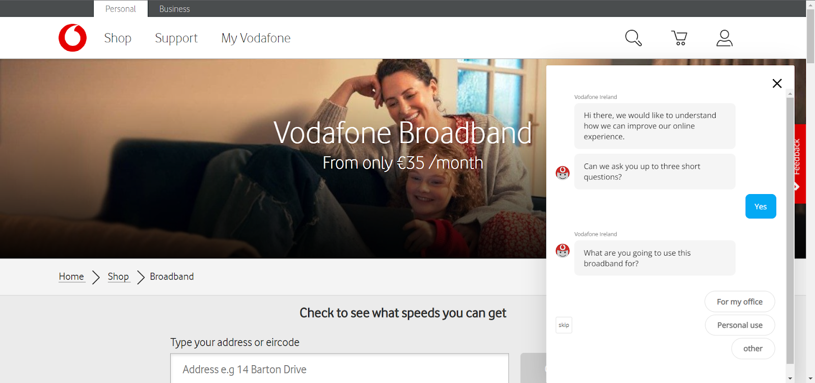 Vodafone conversational survey